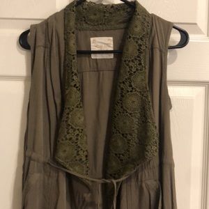 Precious utility vest w lace detail by Altar’d sta